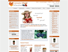 Tablet Screenshot of canadasfood.com